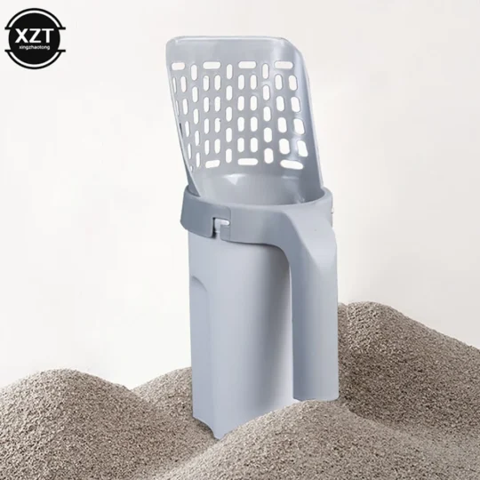 Cat Litter Scooper Large Capacity Built-in Poop Bag